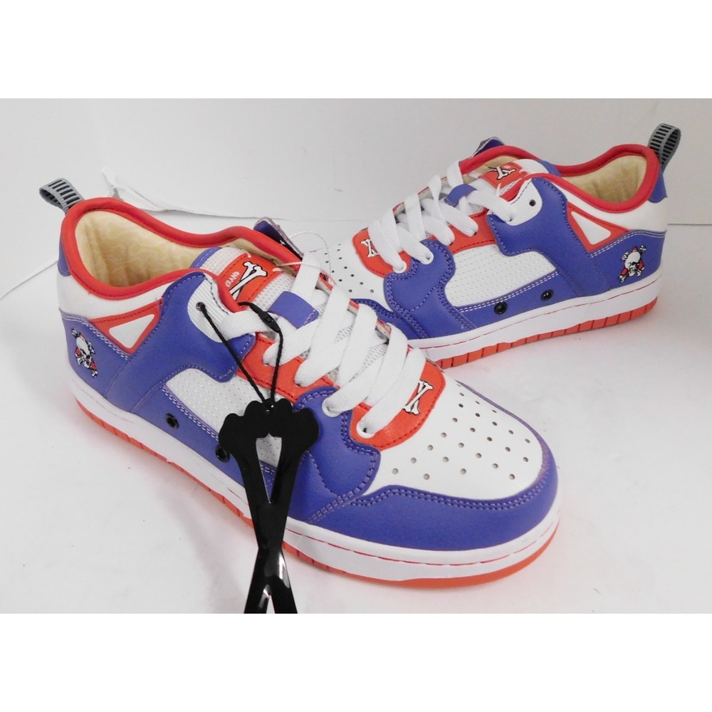 Brand X BrandX.Studio Red White Blue Lace-Up Low Top sz 6 NEW